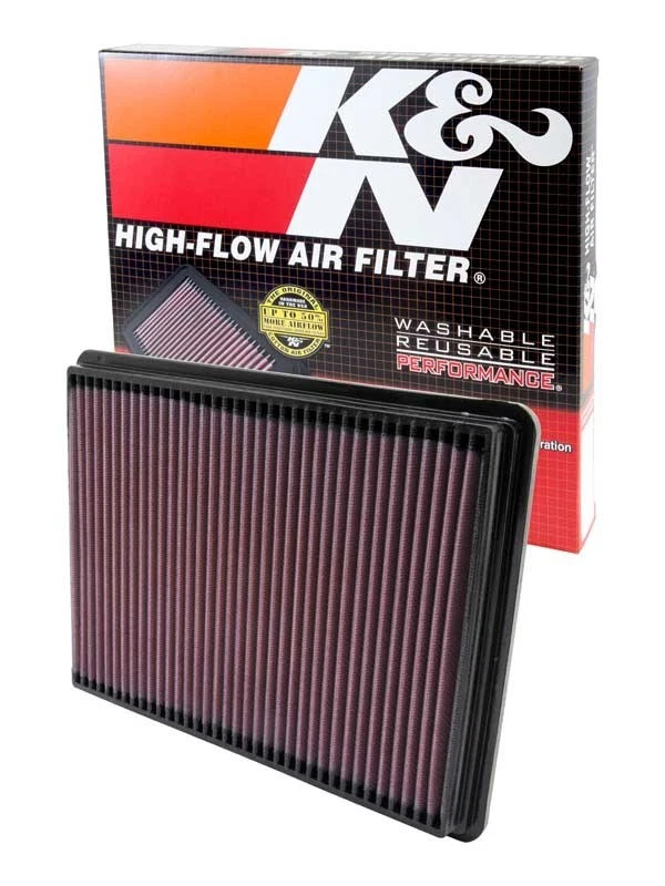 Filtro de aire del motor K&N 33-2141-1 para Bonneville Century LeSabre Impala Regal V6 Foto 2 de 4
