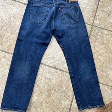 Levis 501 Jeans Mens 40x30 Blue Original Button Fly Straight Fit