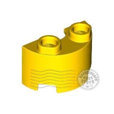 2x LEGO 68013 half cylinder 1x2x1 Yellow | 6311385 | eBay