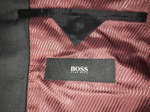 HUGO BOSS - Mens Plain GREY WOOL SUIT - 40 Reg - W34 L32 - LOVELY - Picture 8 of 12