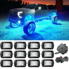 12 Pods Rgbw Led Rock Lights For Car Truck Bright Underglow Neon Kit App Control