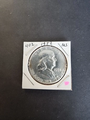 1952 Franklin Half Dollar In Brilliant Uncirculated Condition