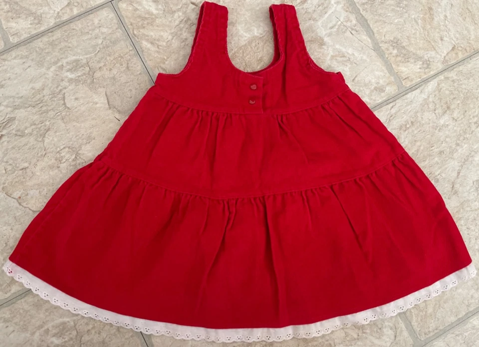 Vintage Buster Brown girls velvet shirt with white lace trim - Image 2 of 4