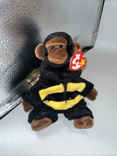  46D Vintage Ty Beanie Baby Congo The Gorilla Plush Toy 1996