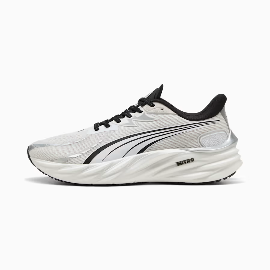 FILA Puma Velocity NITRO 4 Scarpe Da Corsa Da Uomo Bianche E Nere Tutte Le Taglie