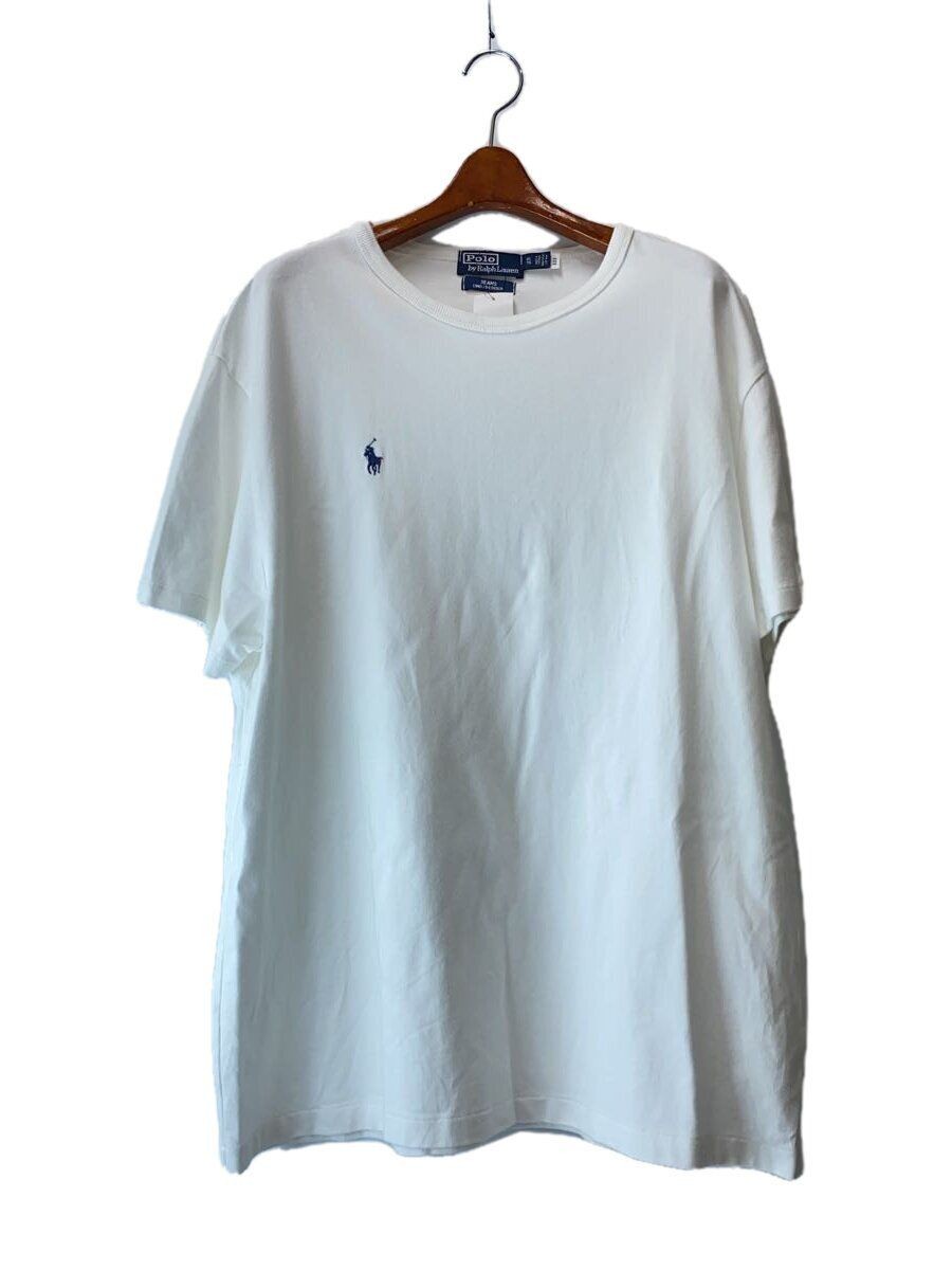 T shirt RALPH LAUREN travi su misura petto destro pony XL cotone WHT usata