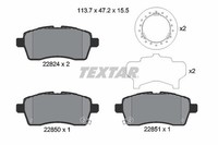 Textar Bremsbelagsatz, Scheibenbremse 2282401 FüR Suzuki