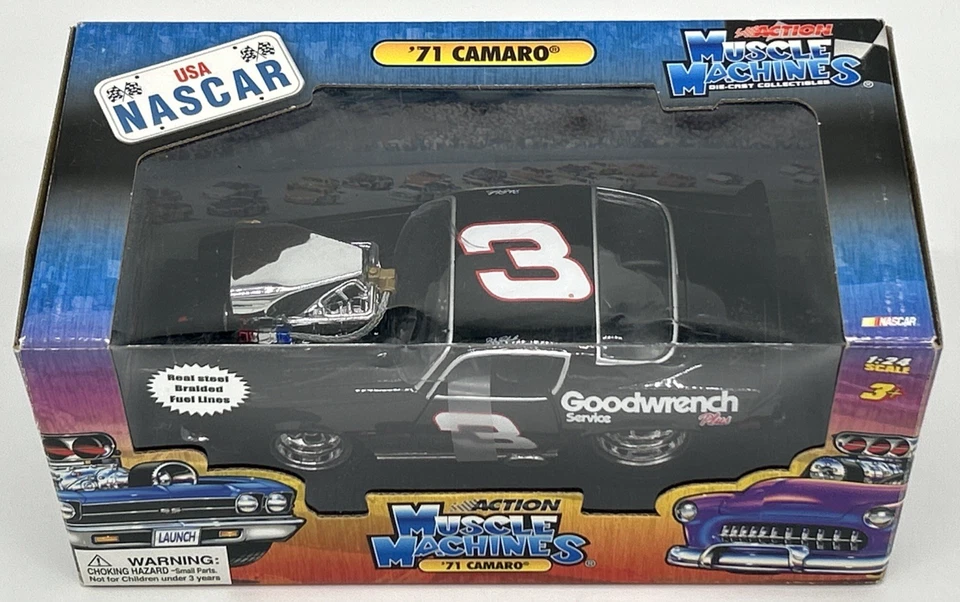 Muscle Machines NASCAR #3 Dale Earnhardt '71 Camaro 1/24 Scale - Free Shipping - Image 3 of 4