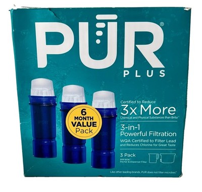 Pur plus Water Filter Replacement for Pitchers & Dispensers, 3 Count. PPF951K