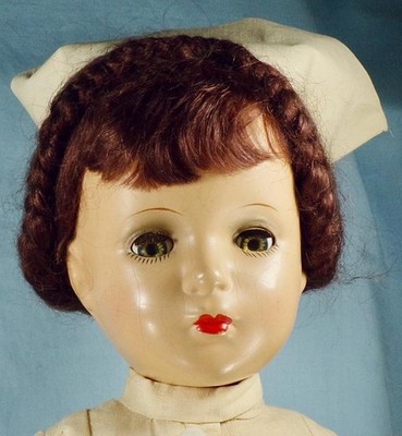 Madame Alexander Margaret O'Brien Doll Composition Dressed As Nurse 18in 1946