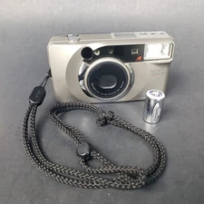 Olympus Newpic Zoom 600 APS Film Camera Silver 30-60mm Zoom & New Battery Works 