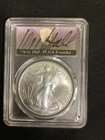 2024-P Silver Eagle With Star Privy PCGS MS70 First Day Issue David Hall Signed