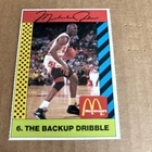 1990 McDonald's MICHAEL JORDAN #6 Chicago Bulls Basketball Card (f7)