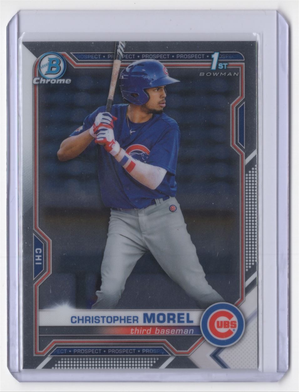 2021 Bowman Chrome Prospects 1st Christopher Morel Chicago Cubs #BCP-131