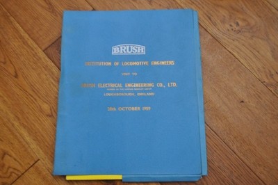 Bürstentechnik Institution der Lok. Ingenieure Besuch Details / Prospekte 1959