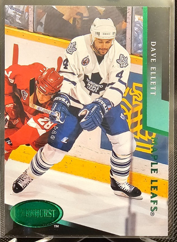 1993-94 Parkhurst Emerald Ice Dave Ellett #205 Toronto Maple Leafs