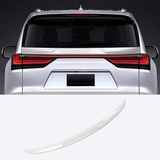 For 2022-2025 Lexus LX600 Pearl White ABS Rear Tail Trunk Spoiler Wing Lip Trim