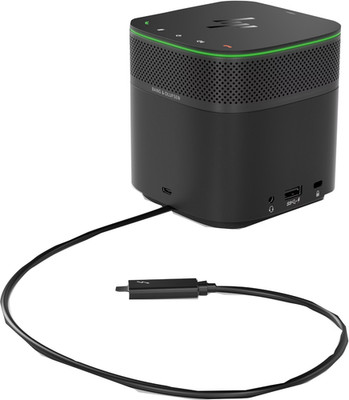   HP Thunderbolt 120 W G2 Dockingstation mit Audiomodul - Schwarz - Netzteil
