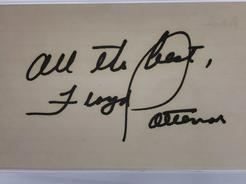 FLOYD PATTERSON PSA AUTO Signed Card 2-Time WORLD HEAVYWEIGHT BOXING CHAMPION - Image 3 of 4