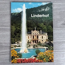 Vtg Travel Guide Booklet Linderhof Castle Palace Germany History Photos Gift
