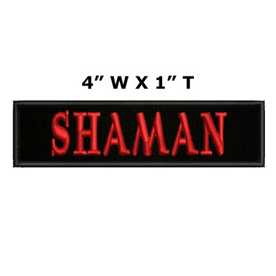 SHAMAN Horde Red Toon Patch Embroidered Hook Loop Applique Halloween Costume