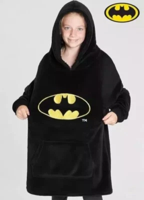 Teens Batman Snoodie Pjs Super Soft Fleece Oversized Hoodie Blanket