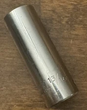 POWR-KRAFT 1/2 Drive 12pt Socket, Size 13/16"., Series Deep well, USA Made