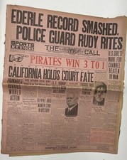 The San Francisco Call Newspaper August  30, 1926 Vol. 120, No. 4 Ederle Record