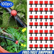 100Pcs/Pack Irrigation Sprinklers Watering Drippers Emitter Drip System On 1/4''
