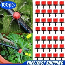 100Pcs/Pack Irrigation Sprinklers Watering Drippers Emitter Drip System On 1/4''