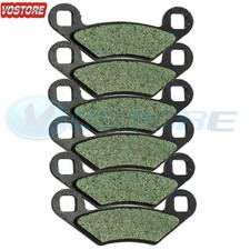 Front Rear Carbon Fiber Brake Pads Fit Polaris ATP 330 & ATP 500 HO 2004-2005