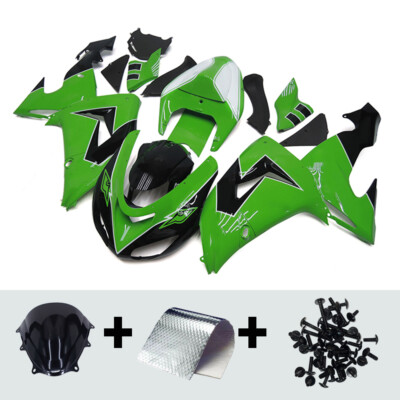 Green Fairing Kit For Kawasaki Ninja ZX10R 2006 2007 Injection Plastic Bodywork