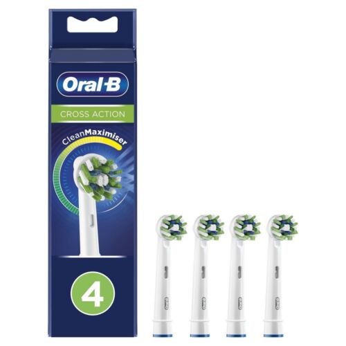 4 Brossettes Oral B CROSS ACTION Têtes brosse à dent électrique - Photo 1/8