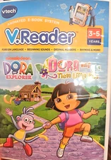 V Tech Animated E-Book System V Reader Nick Dora the Explorer