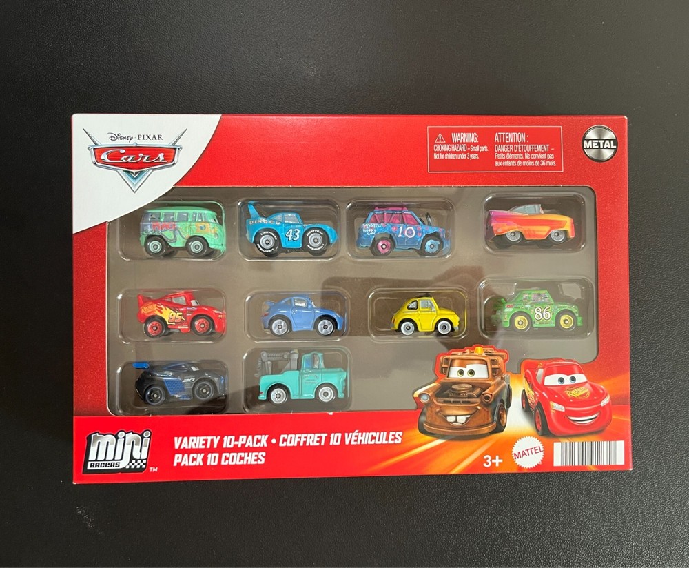 RARE! Disney Pixar Cars 2024 Mini Racers 10 Pack Global Racers Cup (GRC) New