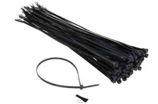 Quality Black Cable Ties / Zip Wraps Long Short Thick Thin Narrow 400mm - 1200mm