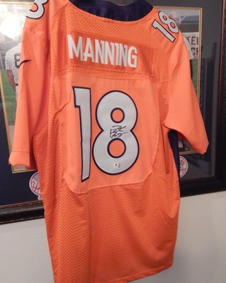 peyton manning signed broncos jersey