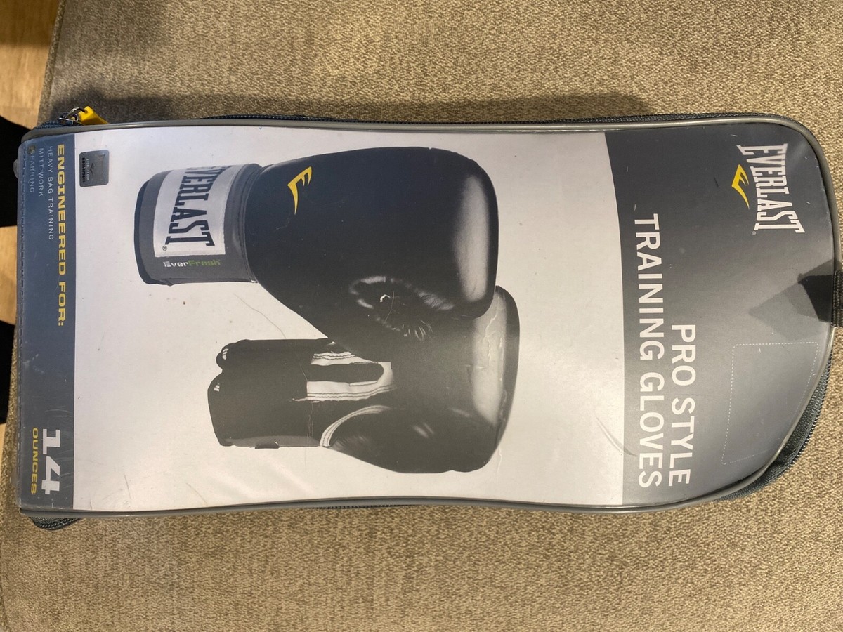 ＥＶＥＲＬＡＳＴ ＰＲＯ　14oz Everlast Pro Style Boxing Glove, Male, 14oz Black - Walmart.com