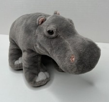 Wild Republic Gray Hippo Hippopotamus Plush Stuffed Animal Toy 12  