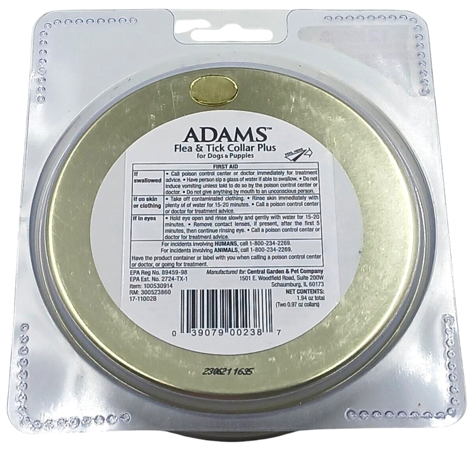 Adams Flea & Tick Collar Plus Dogs And Puppies 2 Collars Provide Up To 12 Months - Image 4 of 4