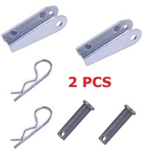 Todco 61204 Truck Door Hardware Cable Anchor Bracket w/ Clevis Pin 2 PACK ZINC