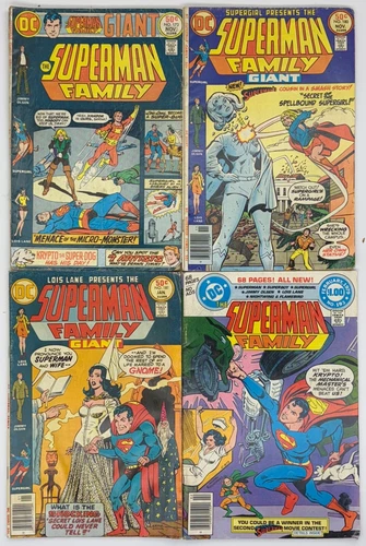Vintage DC Superman Family Comic 4 LOT #173 #180 #181 #193 Supergirl Lois Lane