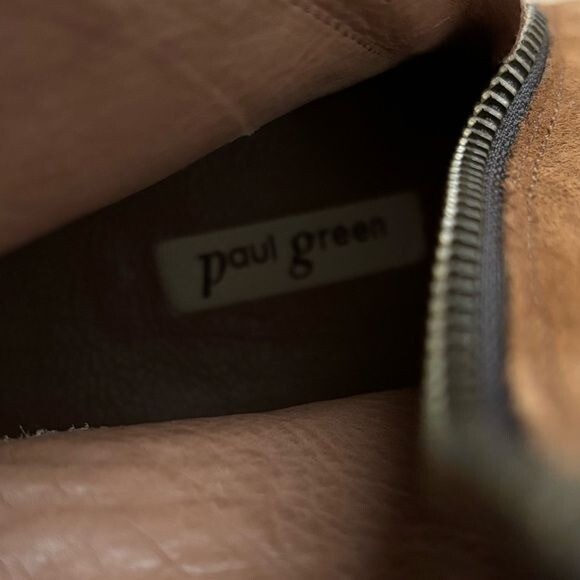 SAOLA NUOVO Paul Green Sloane Lug Sole Stivaletto Toffee Morbido Scamosciato Marrone Taglia 7 9 5