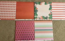 My Mind's Eye PALM BEACH series 12x12 double-sided specialty card (3 sheets) Trp