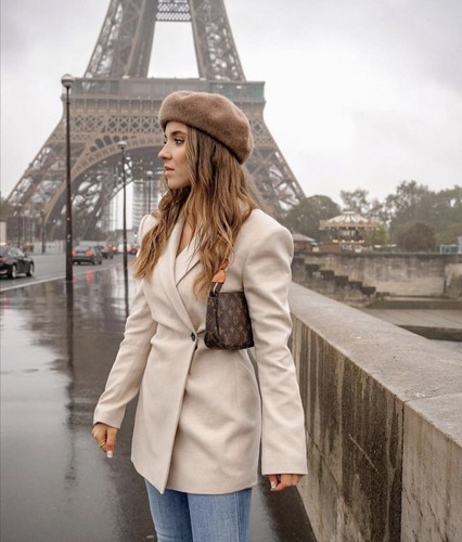 ZARA Beige Limited Edition Wool Blend Asymmetric Blazer Gathered Waist Jacket S