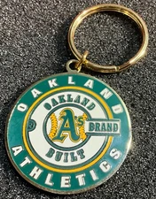 Oakland Athletics A’s Brand Oakland Built  Logo Metal Key Ring
