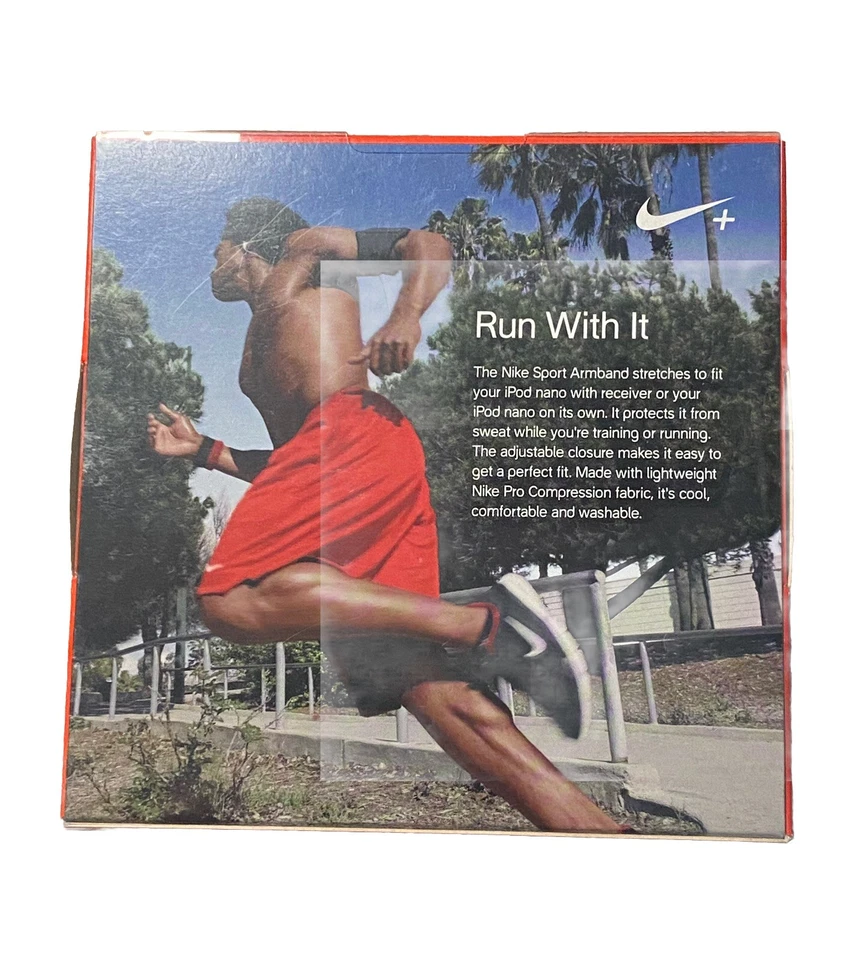 NIKE Sport ArmBand for iPod Nano - AC1198 - Color Red/Black Apple Brand New NOS - Image 2 of 4