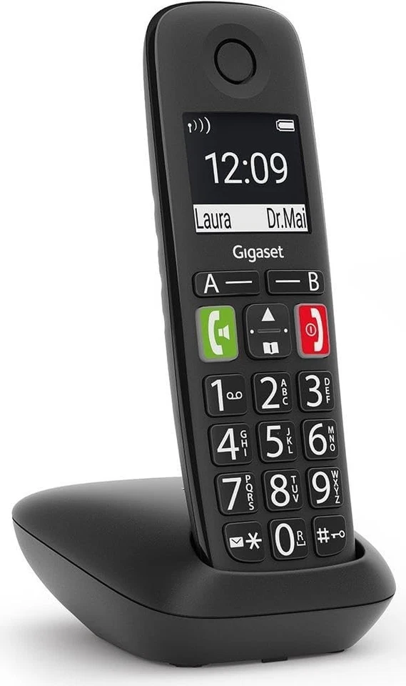 Gigaset E290 Telefono Cordless Tasti Grandi Volume Alto Vivavoce DisplayLuminoso
