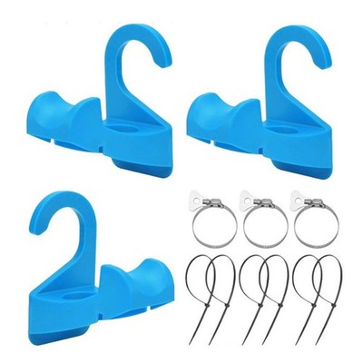 Für Intex kompatible Pool Rohrhalter verstellbare Halterungen 3er Pack mit Sche