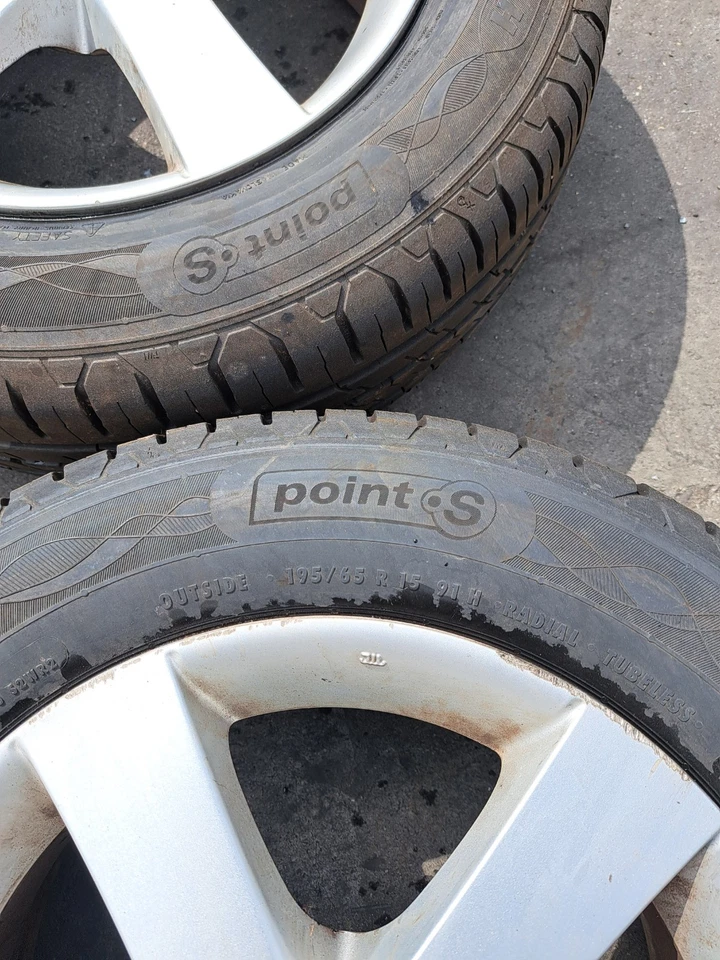 Mazda 3 1 Satz Alufelgen mit Reifen 195/65R15 15x6J CH PointS und Radial Reifen - Bild 4 von 4